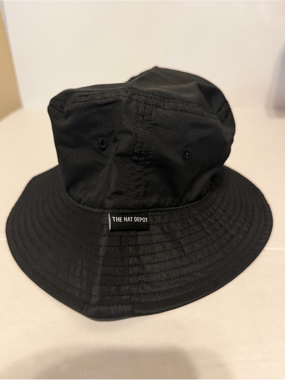 The Hat Depot Black Solid Bucket Hat Unisex Adults Size L/XL